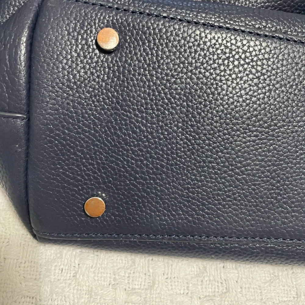 Kate Spade Midnight Blue Textured Leather Accessory~ Professional on the go‎